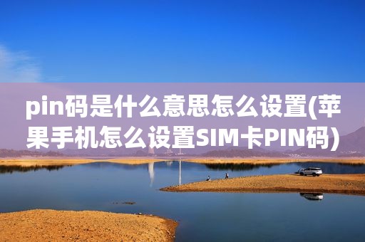 pin码是什么意思怎么设置(苹果手机怎么设置sim卡pin码)